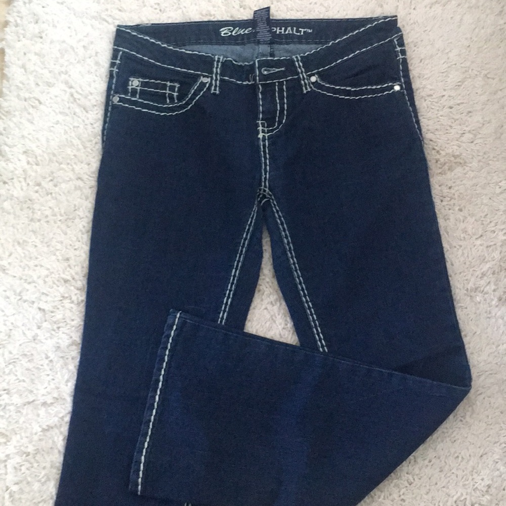 Blue Asphalt Flare leg juniors jeans